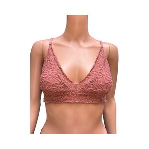 Youmita Lace Bralette in Soft Pinkish Peach XL